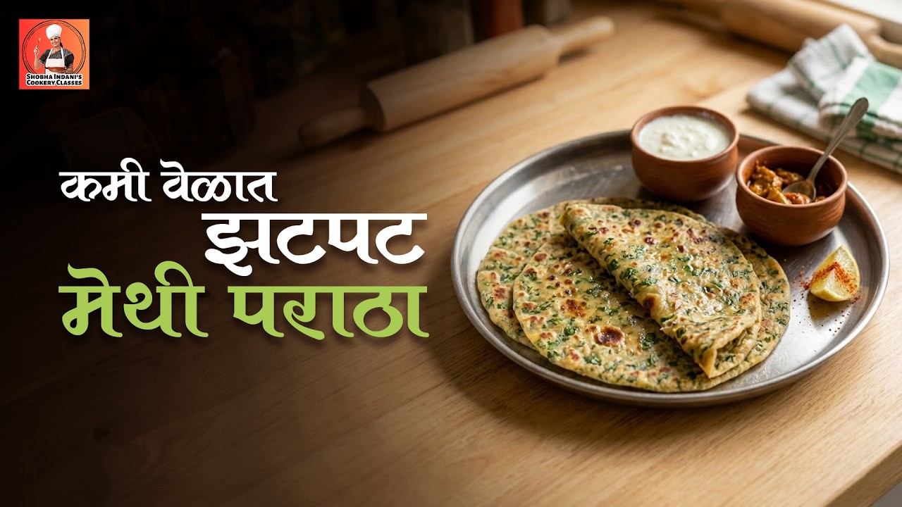Instant Methi Paratha Recipe | सर्वात सोपी मेथी पराठा रेसिपी - नक्की ट्राय करा