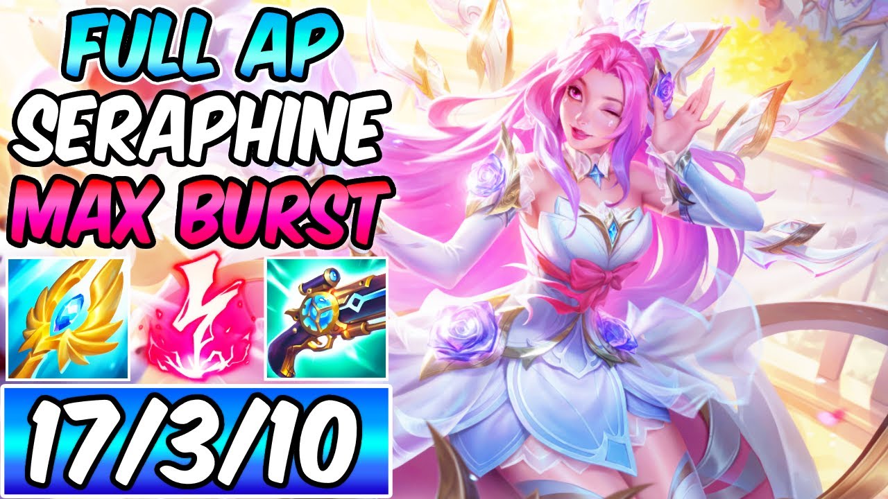 MAX BURST FULL AP SERAPHINE MID - LUDEN'S & ELECTROCUTE | New Build & Runes | League of Legends