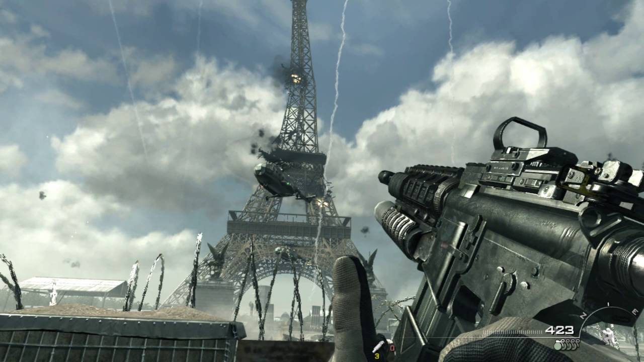 콜오브듀티:모던워페어3 최고의 명장면 - 에펠탑의 붕괴(Call Of Duty:Modern Warfare3 - Best Scenes 