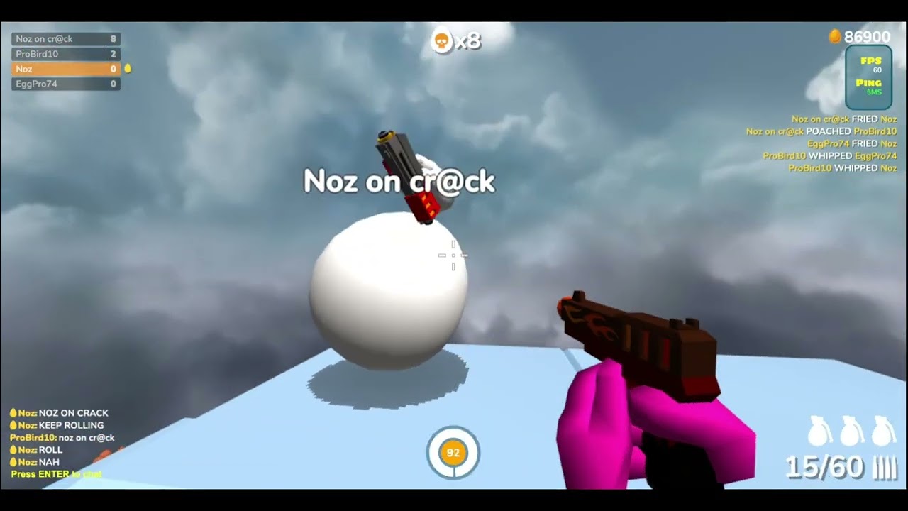 Getting TRICKSHOTTED by a FAKE ME with BLOOM HACKS ft. @sodahdx, @zulkorsumn | Shell Shockers