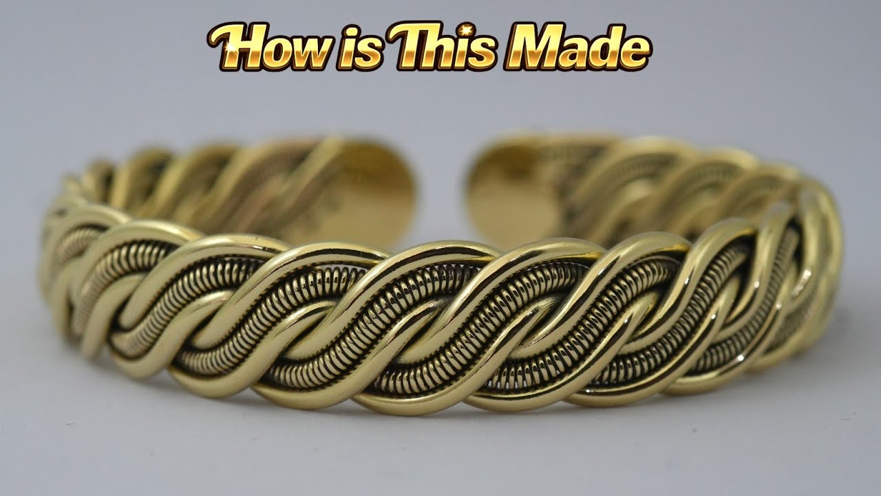 How to Make an Amazing Braided Cuff Bracelet 🔥 | No Solder | Brass Bracelet Tutorial 
