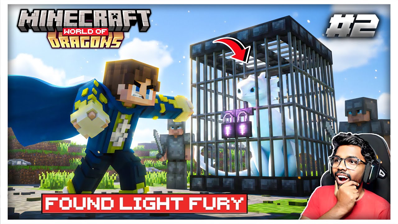 I Found the Light Fury But She’s Trapped | Minecraft World of Dragons 🐉