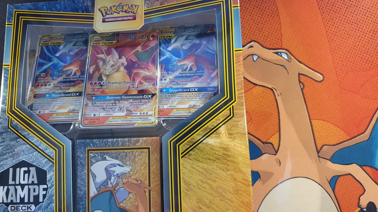 Unboxing Pokemon - Reshiram Glurak Tag Team Liga Kampf Deck - DoffazukisDeckbauDungeon