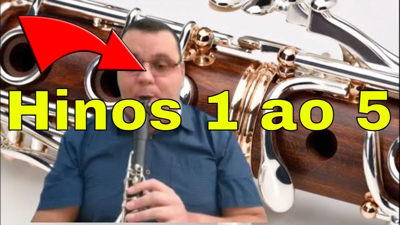 CCB Hinos 1, 2, 3, 4 e 5 soprano, contralto e tenor no clarinete