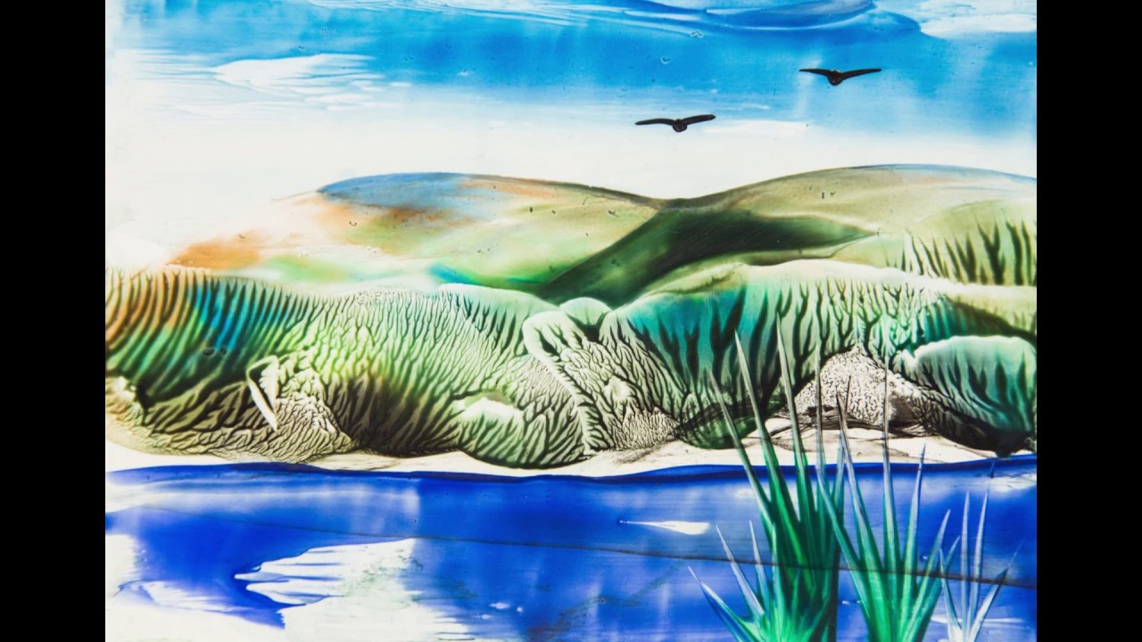 Encausticmalerei Landschaft