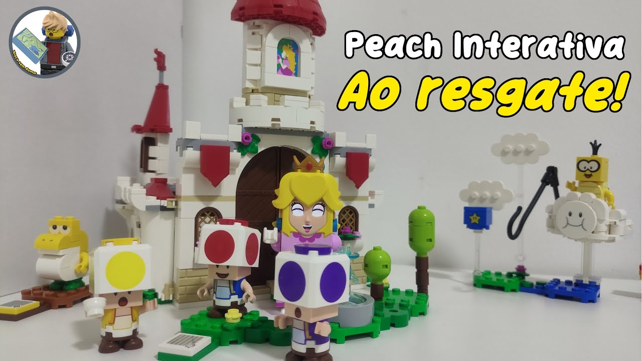 LEGO Mario - Peach Interativa resgatando os Toads!