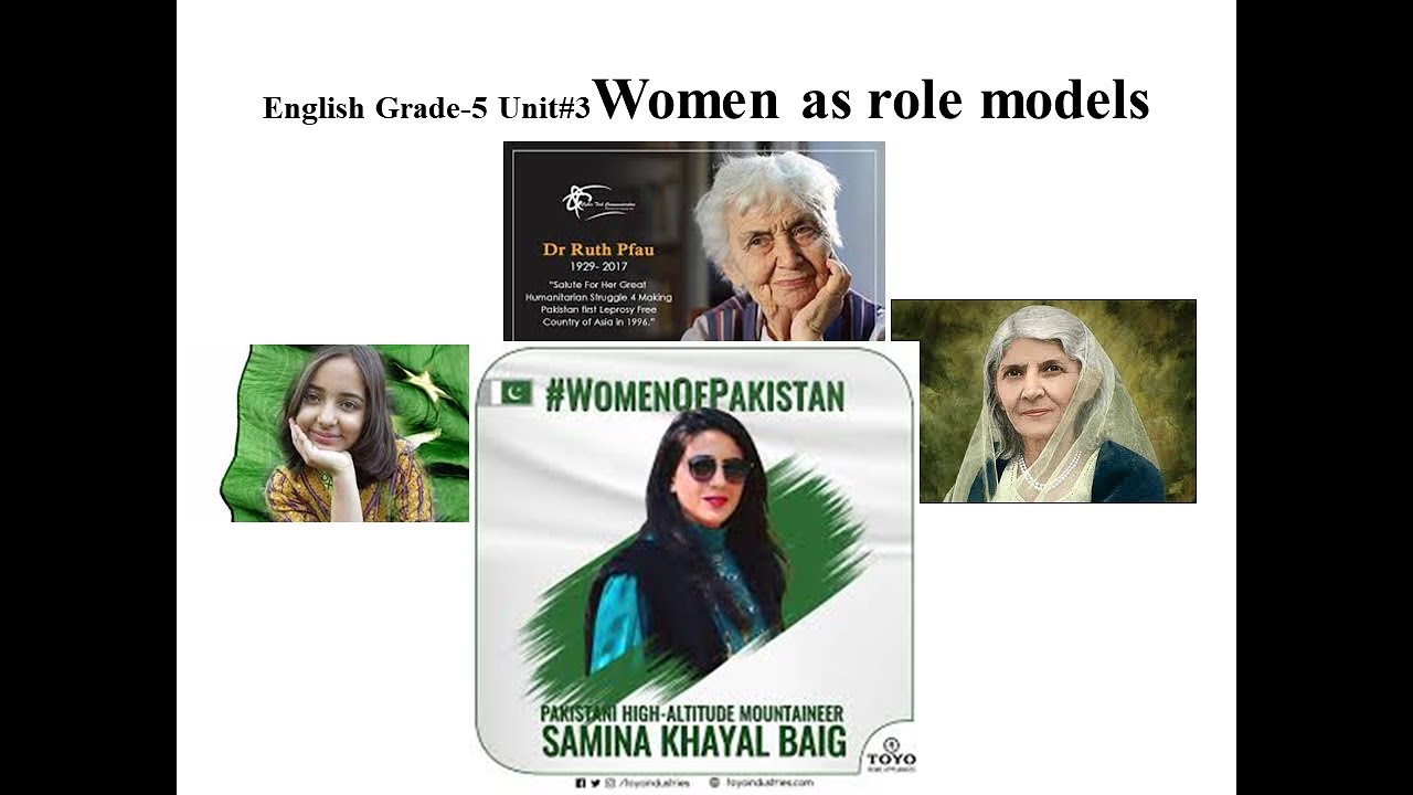 Class-5 unit#3 Woman as role models English textbook pakistan