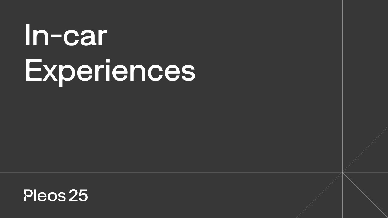 In-car Experiences | Pleos 25