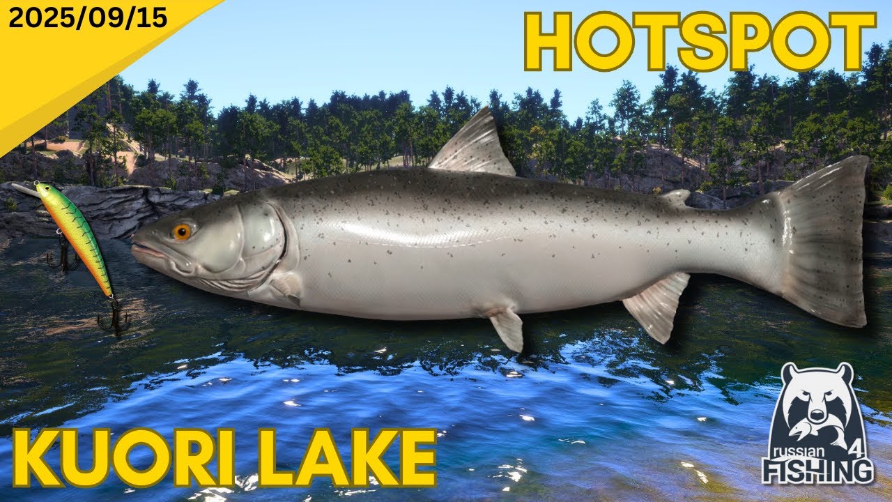 Lake trout Hotspot - Kuori Lake - Russian Fishing 4