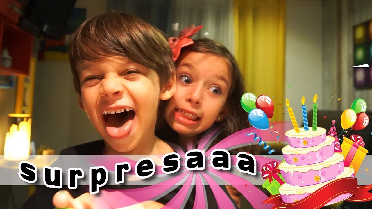 SURPRESA! Festa de Aniversário do Vini com Sarinha
