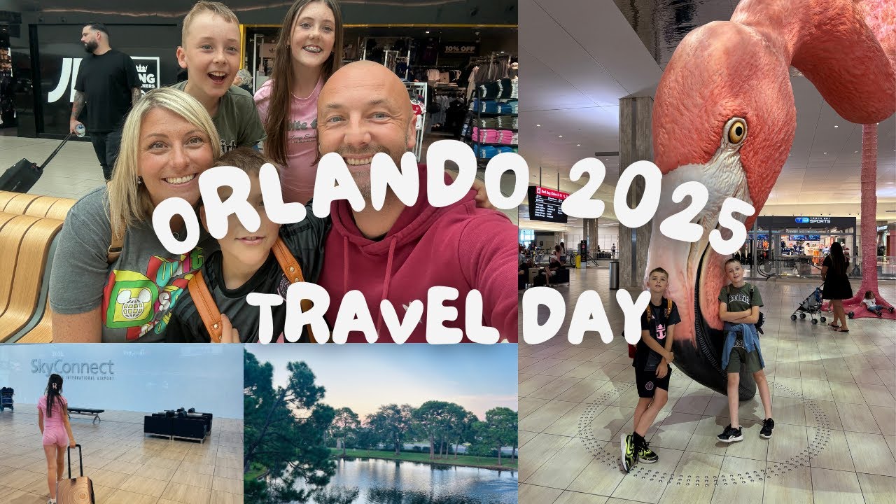Orlando 2025 Travel Day | LGW to Tampa British Airways | Disney Springs | Blaze Pizza | Rosen Plaza