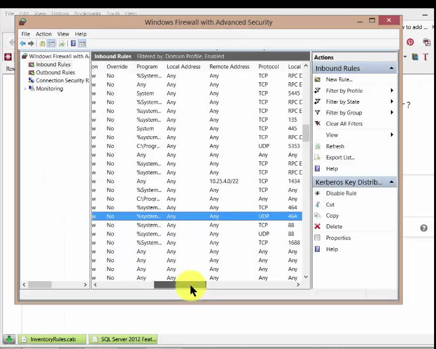 Windows Firewall with Advanced Security