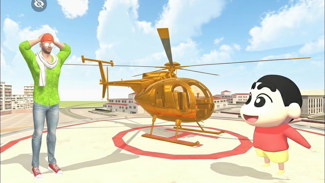 Franklin Ne Apne Helicopter Ko Banaya Golden Helicopter 😱✨ | Indian Theft Auto Simulator