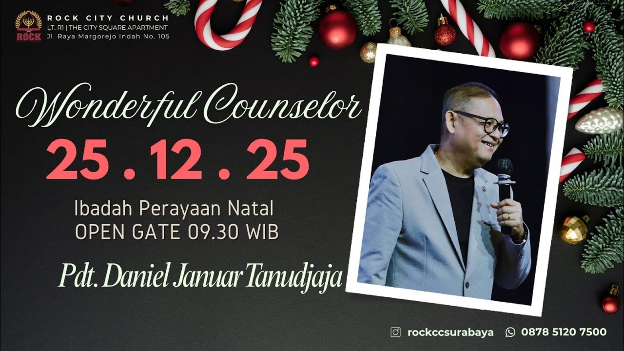 ROCK City Church Christmas Celebration| Pdt. Daniel Januar T. | 25 December 2025