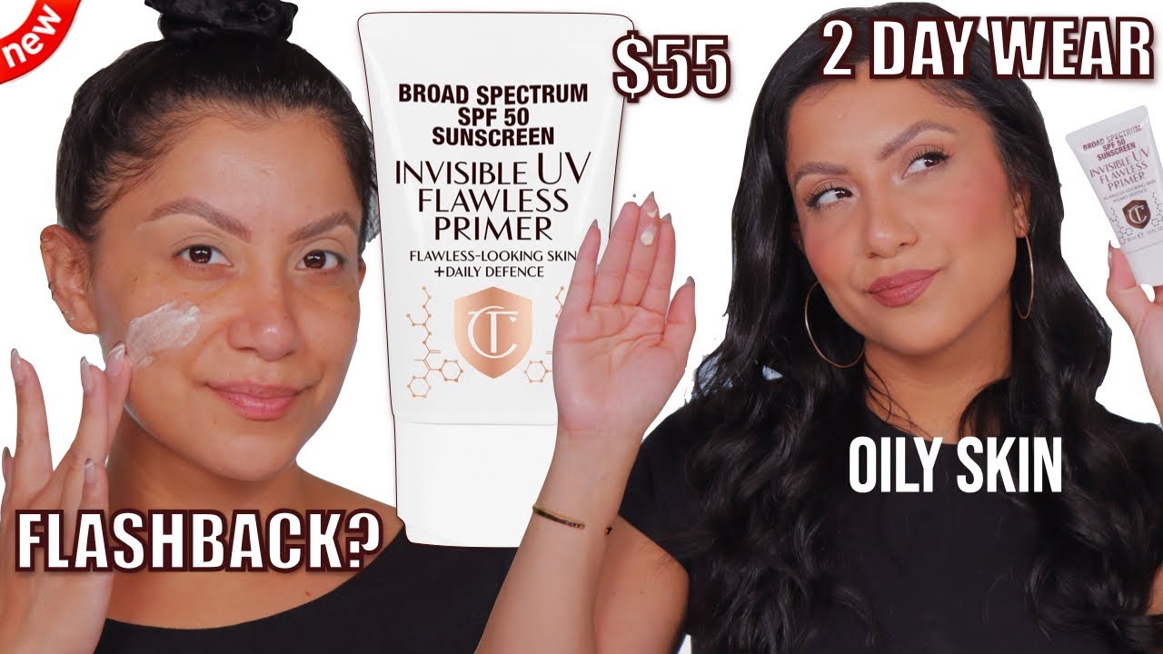 *new* 2 DAY WEAR | CHARLOTTE TILBURY INVISIBLE UV FLAWLESS PRIMER SPF 50 *oily skin*| MagdalineJanet