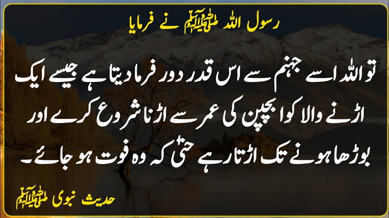 So Allah removes him from Hell as far as | Hadees | Hadees Sharif | Hadees Mubarak | The Islamic 