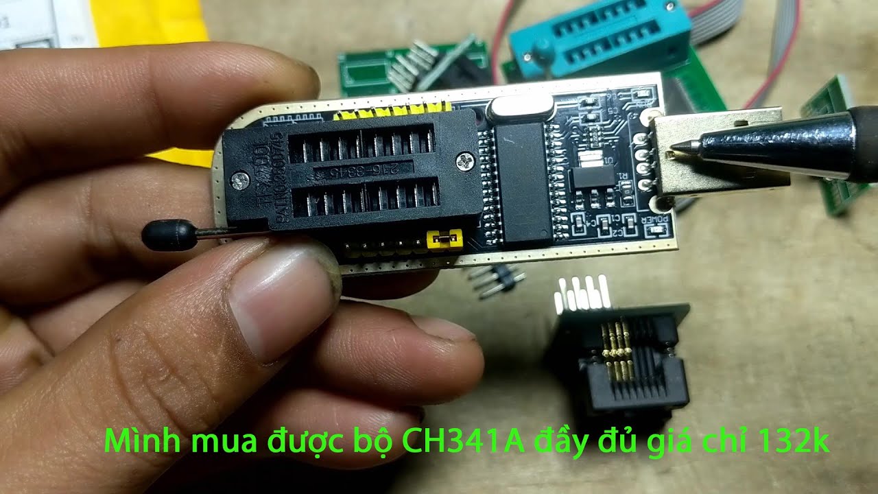 mua được Bộ usb ch341a chép rom, bios giá rẻ nhất dùng cho sửa chữa điện tử, máy tính