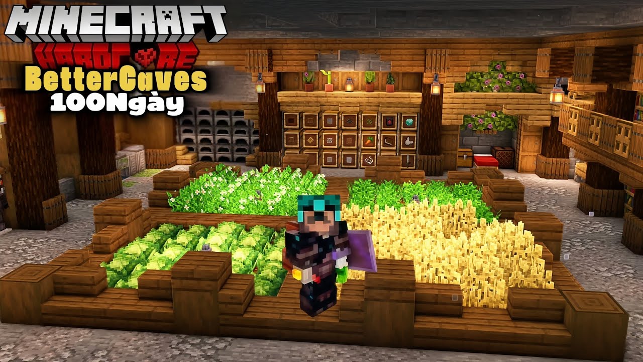 100 Ngày Sống Trong SIÊU HANG Ở Minecraft Hardcord!!