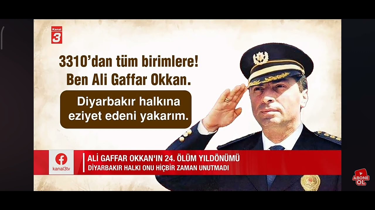 🌹Ali Gaffar Okkan'ın telsiz anonsu. 