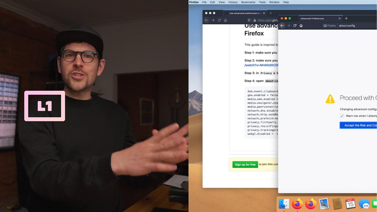 How to mitigate fingerprinting and IP leaks using Firefox advanced preferences (see change log)