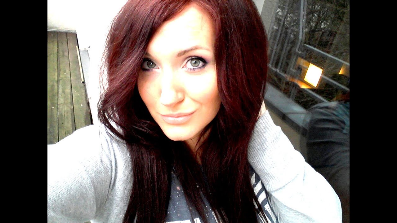 Dunkle Haare ROT färben - Ergebnis OHNE aufhellen (Garnier Nutrisse)