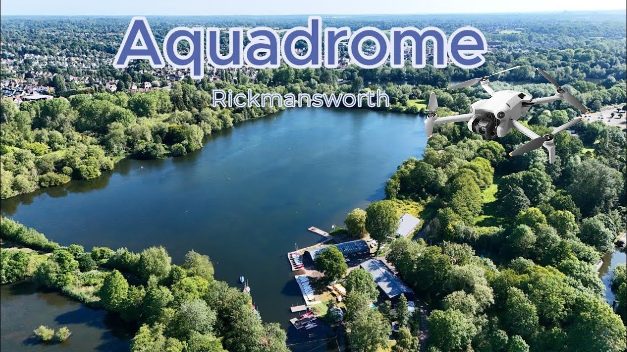 DJI Mini 4 pro 4K Aerial video over Aquadrome Rickmansworth UK