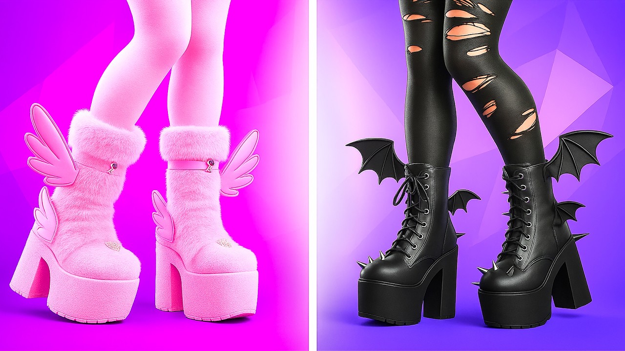 Animadora Soft vs E-Girl Vampira | Trucos Extremos y Desafíos de Chicas por La La Amigos