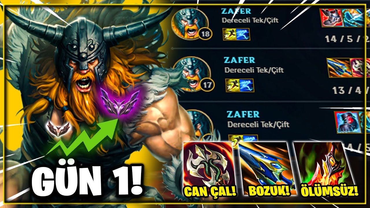Sadece META Şampiyonlarla MASTER Oluyorum GÜN 1