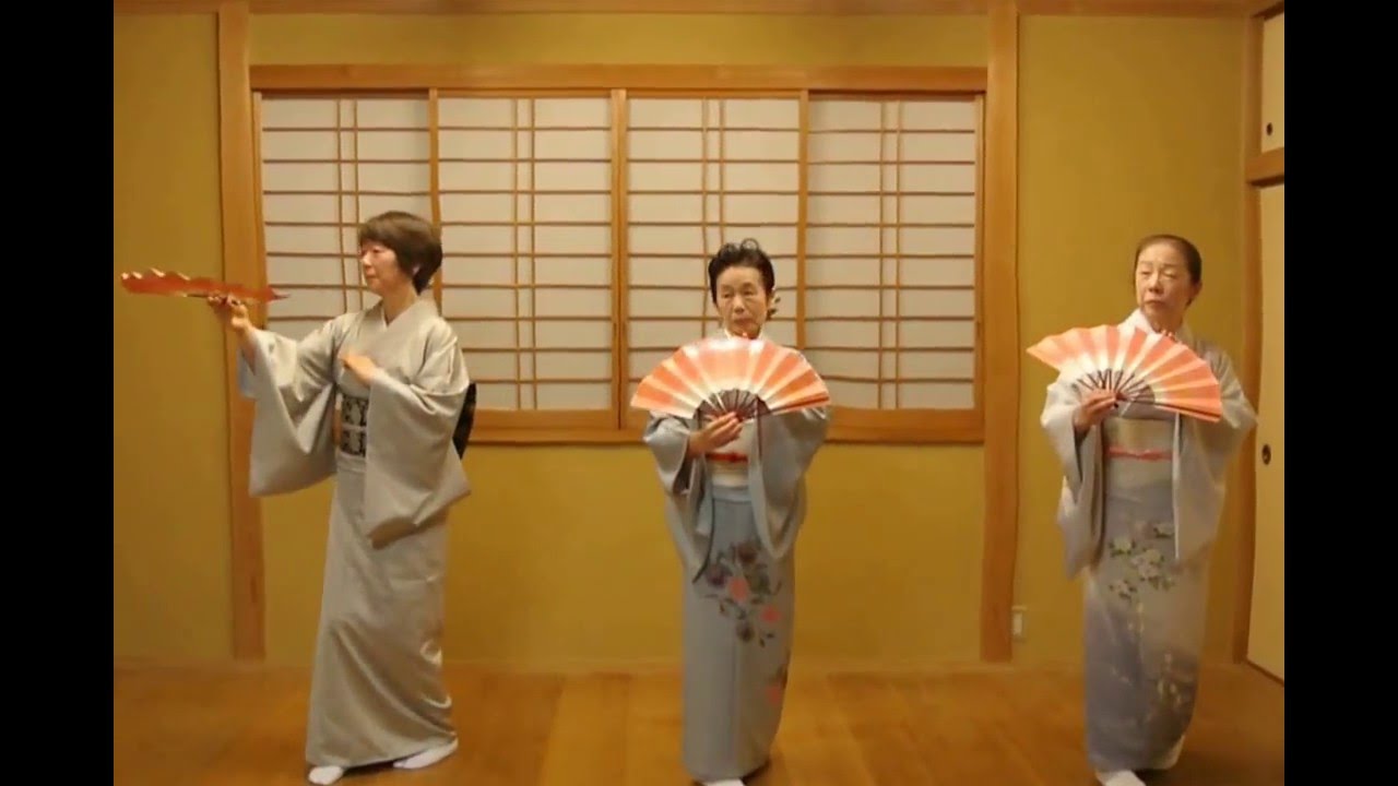 traditional Japanese dance - 扇づくし