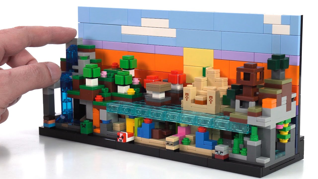 LEGO Minecraft Mini-Biomes set review! Accurate & immersive on a tiny scale #NotSponsored 21589