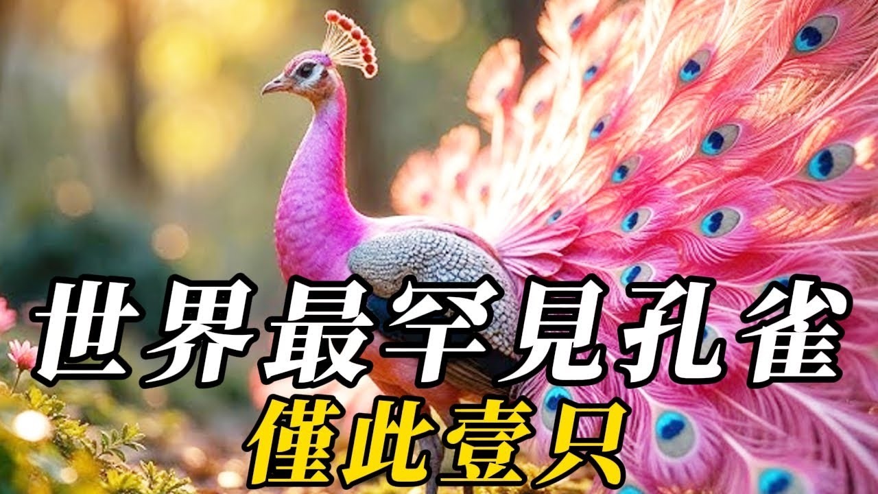 全世界最罕見的10種孔雀，第七名竟頭戴“金冠”！第壹名銀羽作冠，身穿傘裙、翅膀上長有爪子，疑似恐龍進化！能看見實屬奇迹！#世界之最 #动物 #动物世界 #百科密码 #知识渊博 #科普