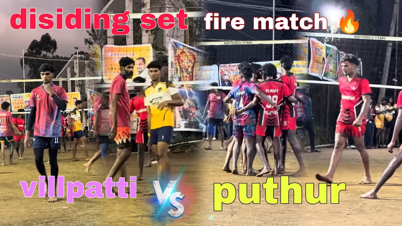 Deciding set🤯 Vilpatty vs Puththur💥 Fire Match🔥#viral #volleyball #libero #sports #trending #love 