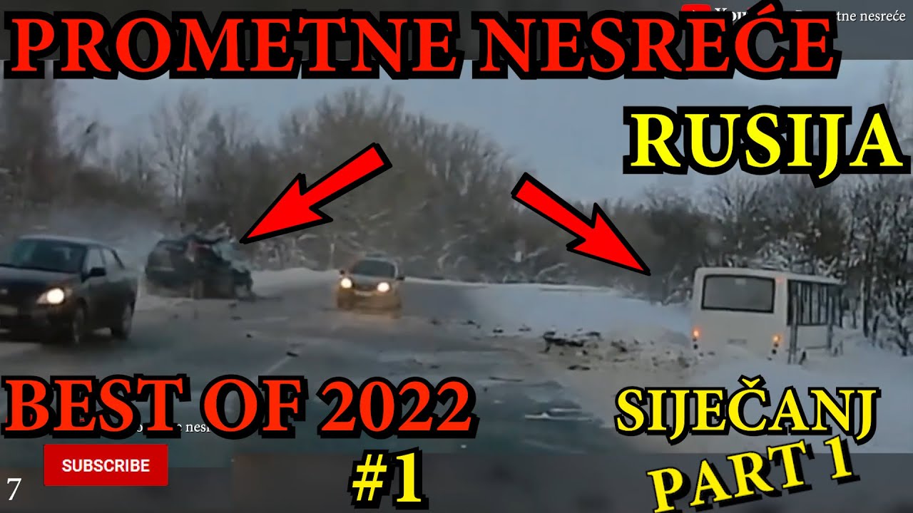 NAJBOLJE Prometne / Saobraćajne Nesreće u RUSIJI 2022 #1 | Siječanj/Januar PART 1