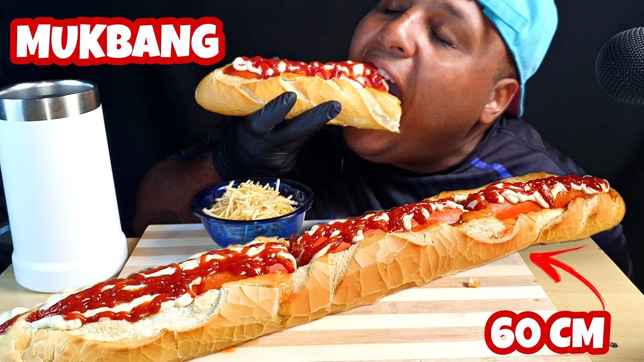 CACHORRO QUENTE GIGANTE (MUKBANG) #LUCASASMR