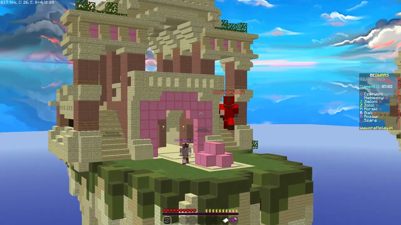 CRAFTPLAY.PL | Skarga | Bed Wars 1/3 | KittenGrub8y cheaty (Fly, Bunny Hop, Kill Aura)