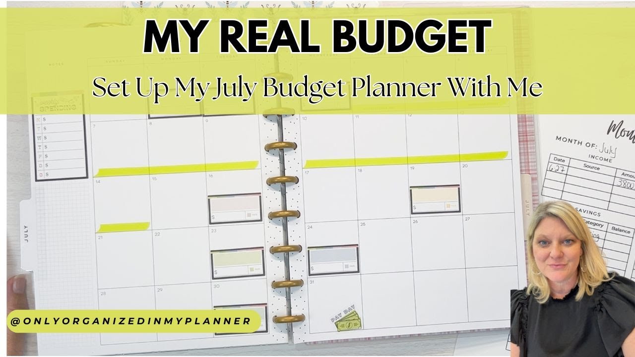 Set Up My July Budget Planner With Me