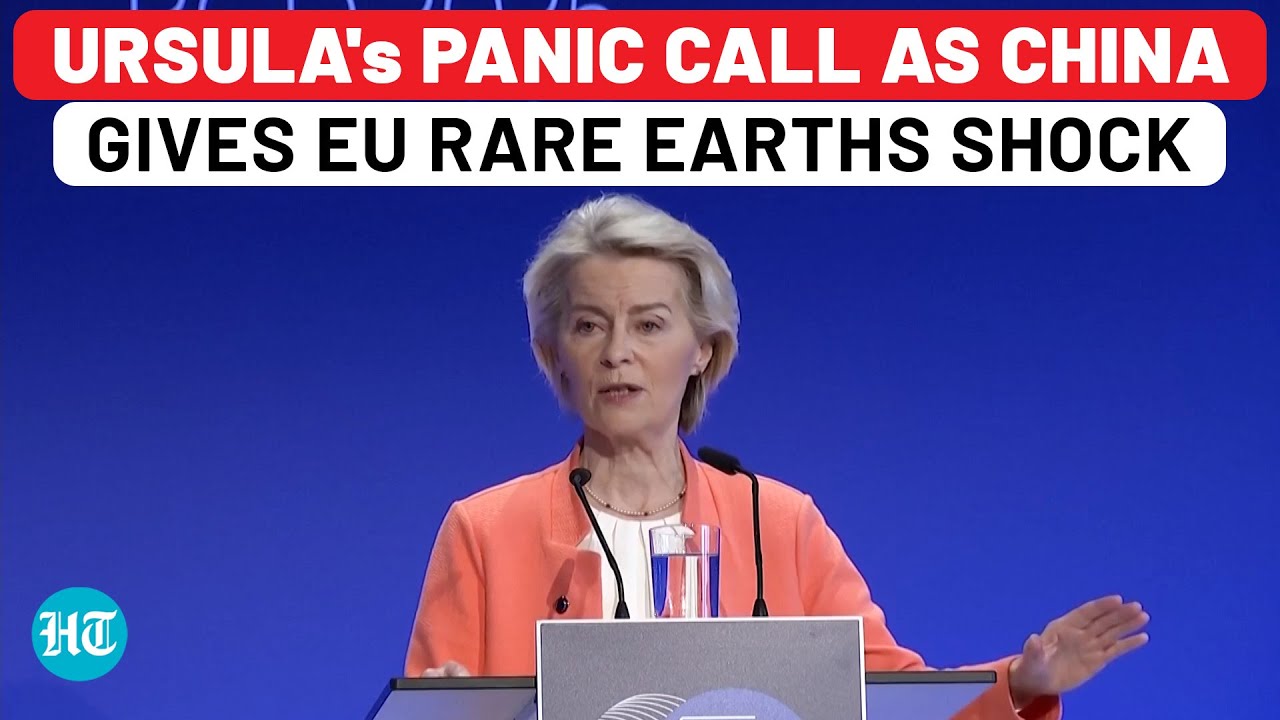 Ursula's Panic Call To EU Leaders As China Gives Rare Earths Export Ban Shock To West| Trump| Tariff