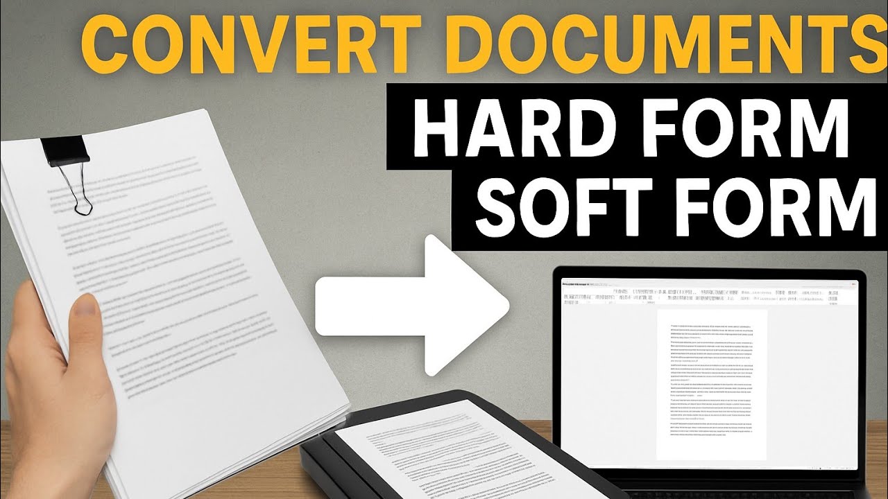 How to Convert Hard copy into Soft copy || Convert Documents into soft copy