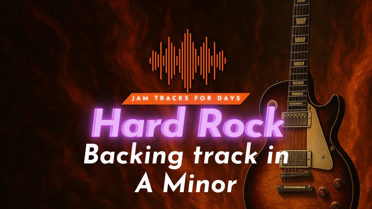 Hard Rock Guitar Backing Track in Am