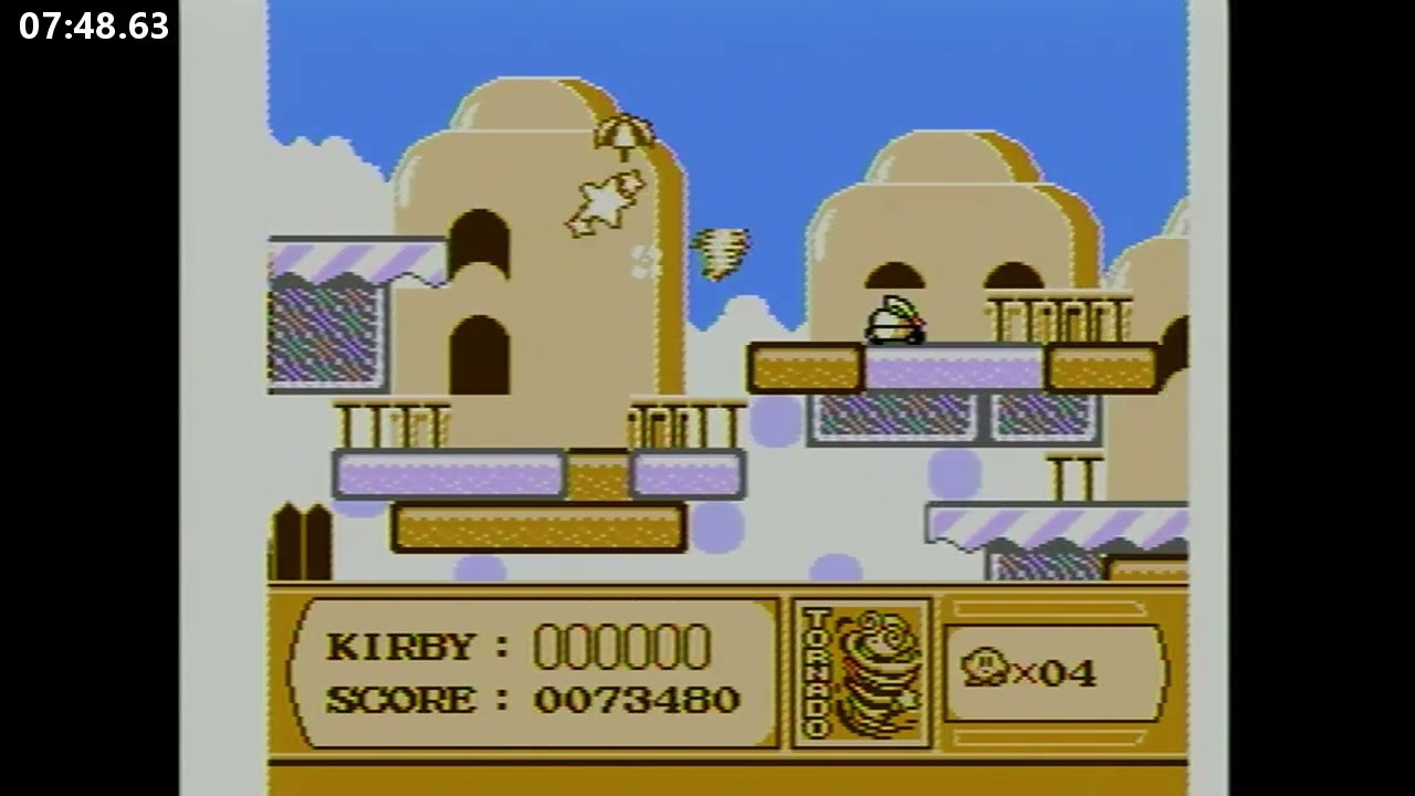 [WR] Kirby's Adventure - 100% No Major Glitches speedrun - 47:39