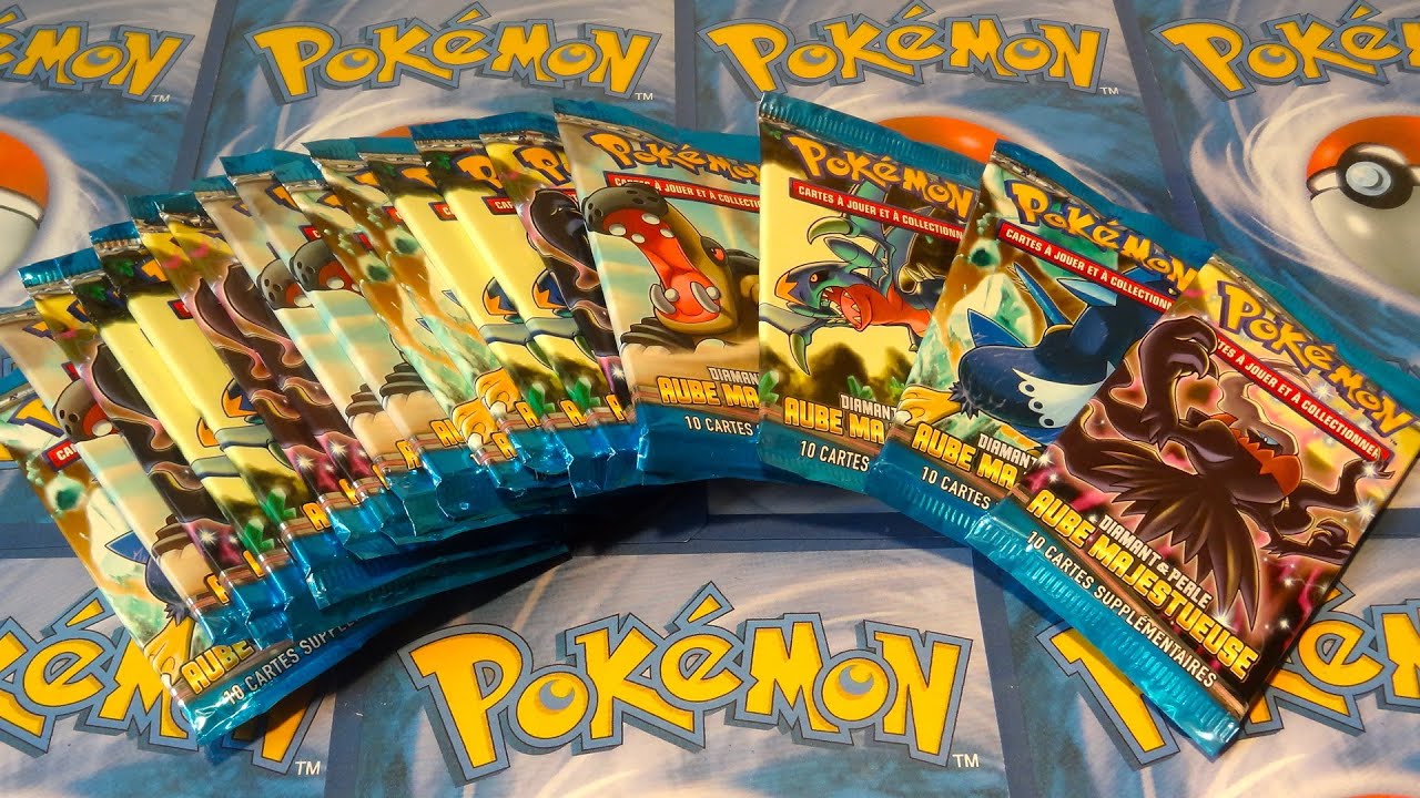 Ouverture de 18 Boosters Pokémon Diamant & Perle Aube Majestueuse ! XTRAORDINAIRE !