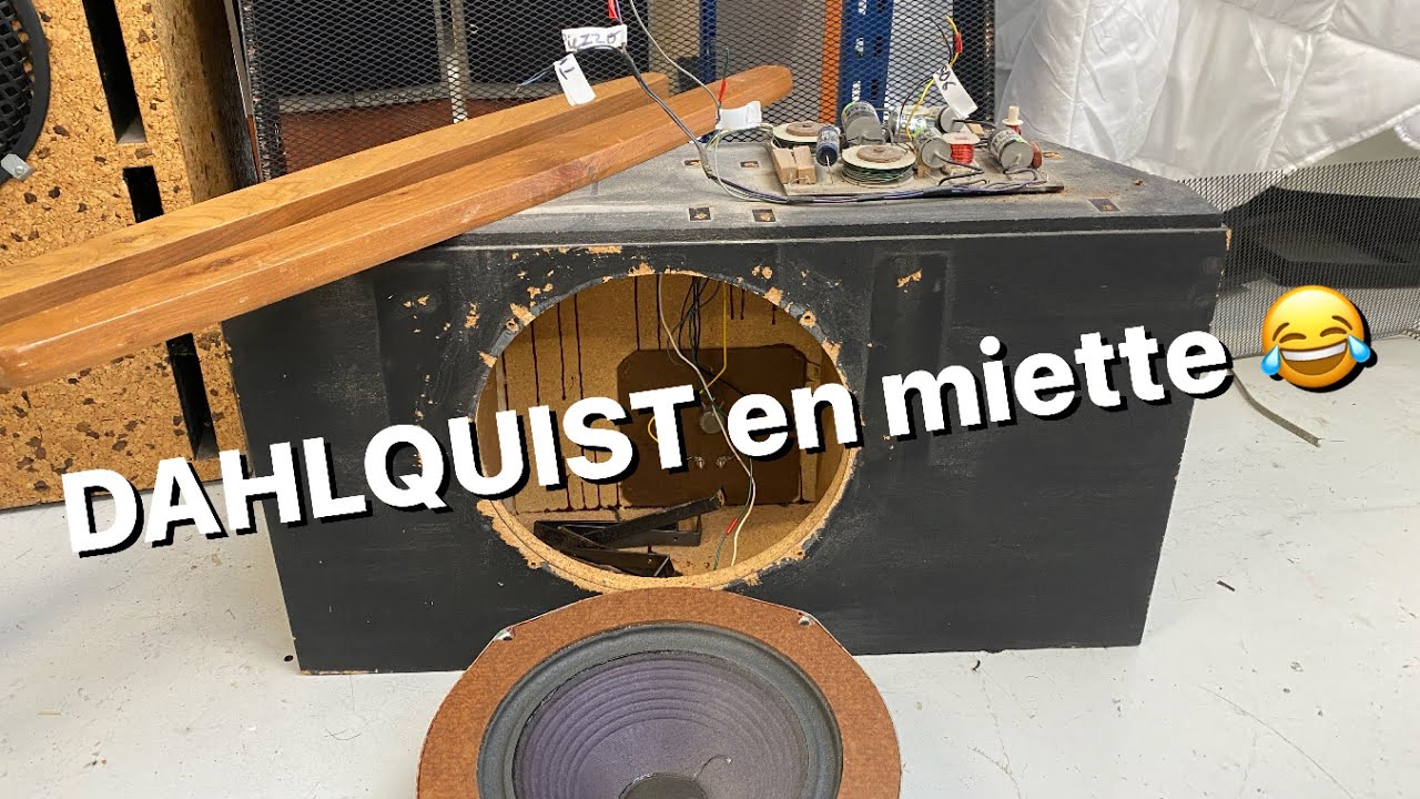🔥Début de la rénovation des enceintes DAHLQUIST DQ-10 👌 caissons de grave 🔊🔊🔊