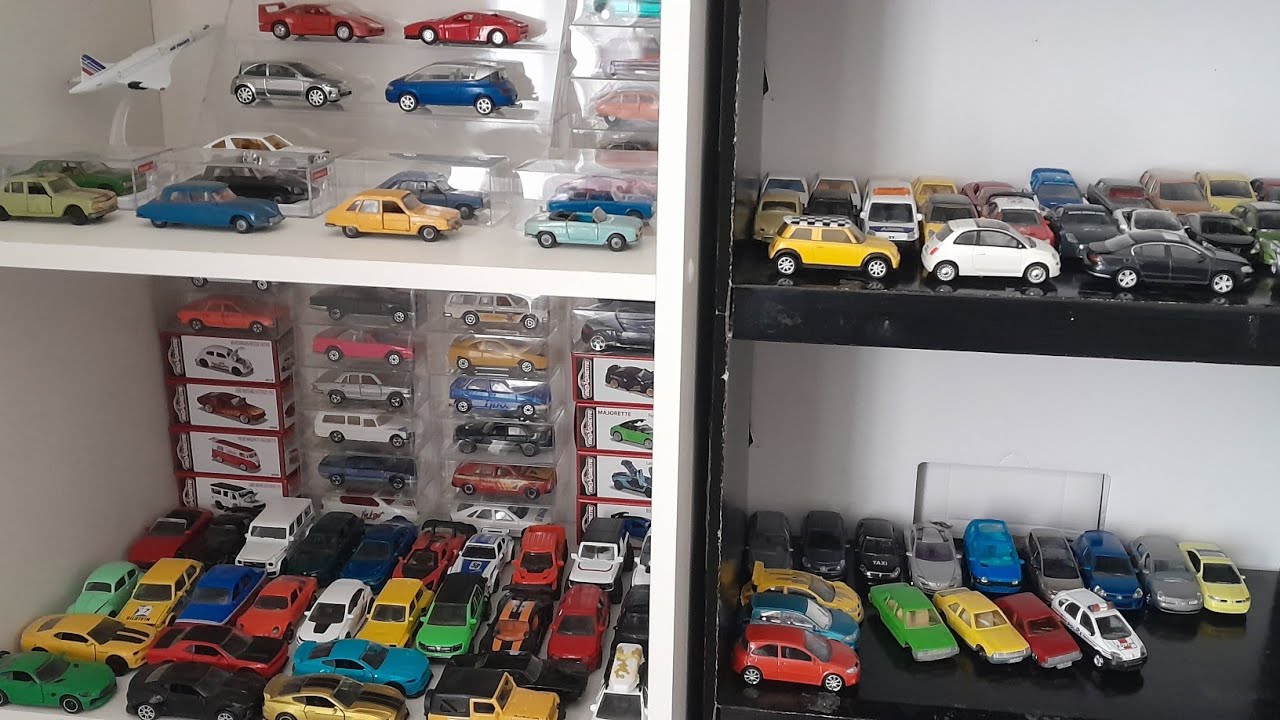 Je vous présente toute ma collection +500 miniatures Majorette/Norev/Matchbox/Hot Wheels...
