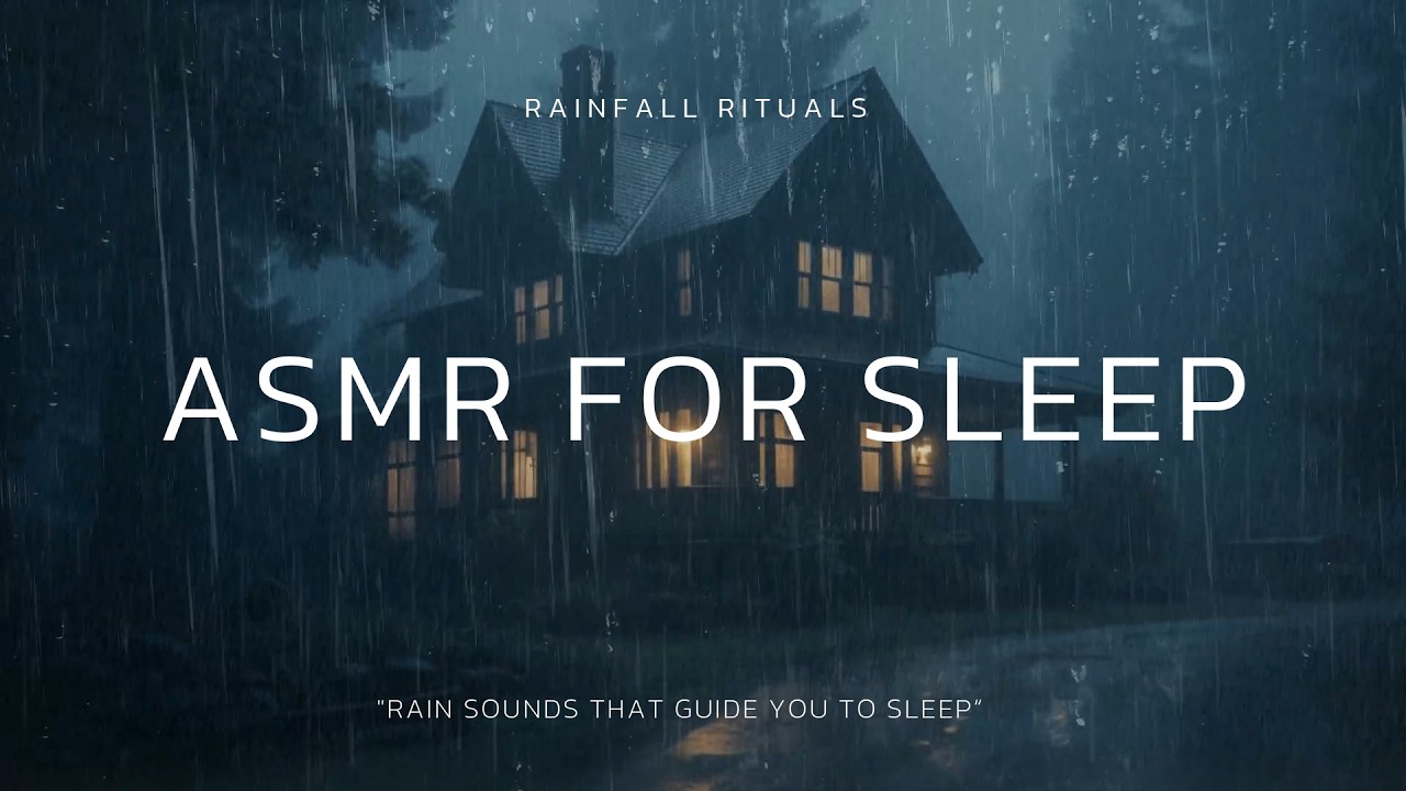Soothing Rain and Thunderstorm – Heavy Night Rain in the Dark Misty Woods for Sleep & Relaxation