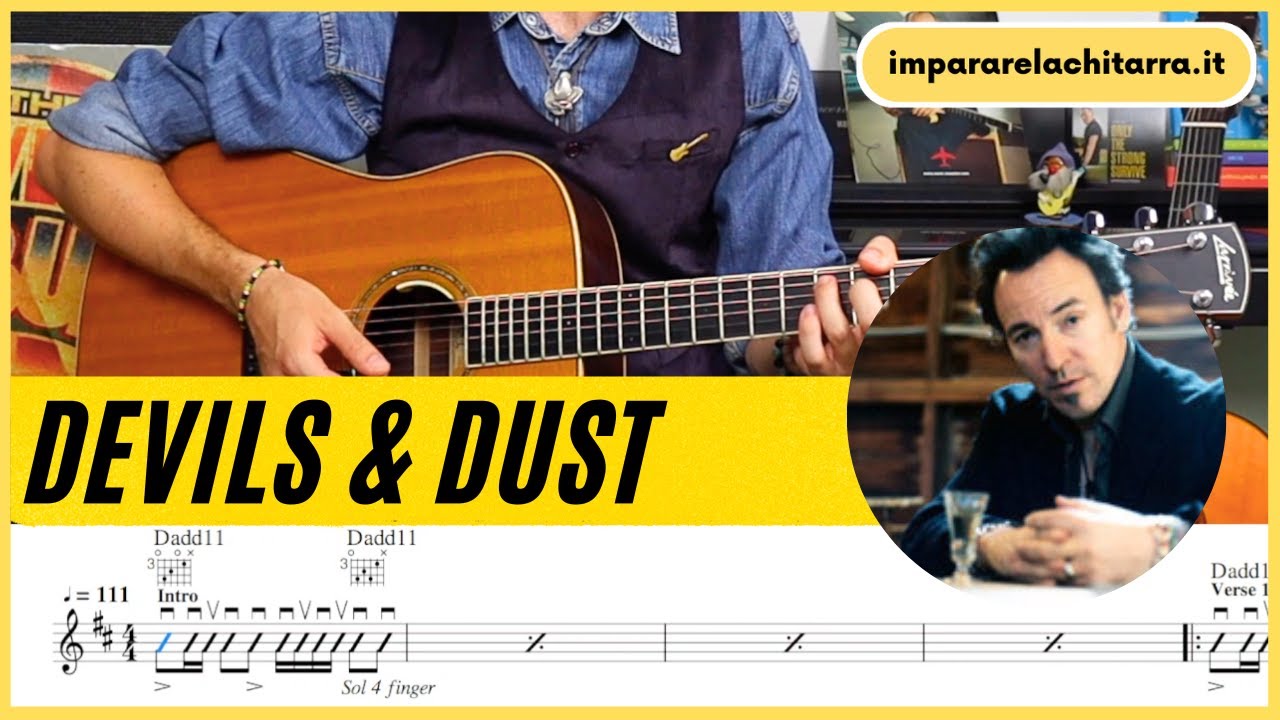 Devils & Dust | Bruce Springsteen | Tutorial Chitarra | Accordi | Open Tunings