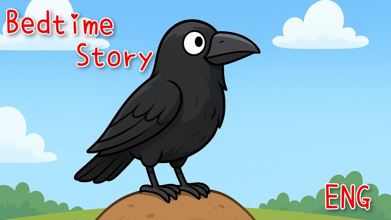 The Crow and The Pitcher 🐦‍⬛ | How Pebbles Helped It Drink