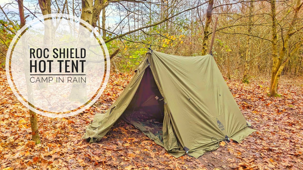roc shield tc Tent camp in rain