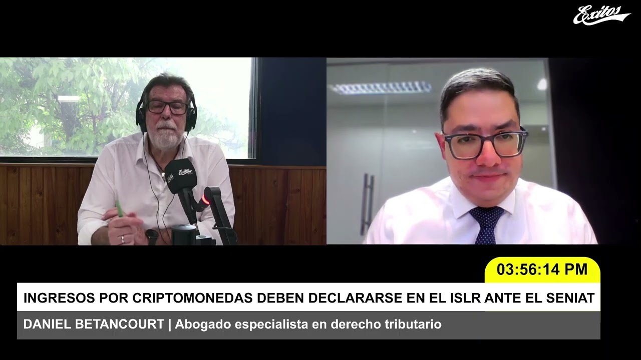 Ingresos por criptomonedas deben declararse en el ISLR ante Seniat: detalles con Daniel Betancourt