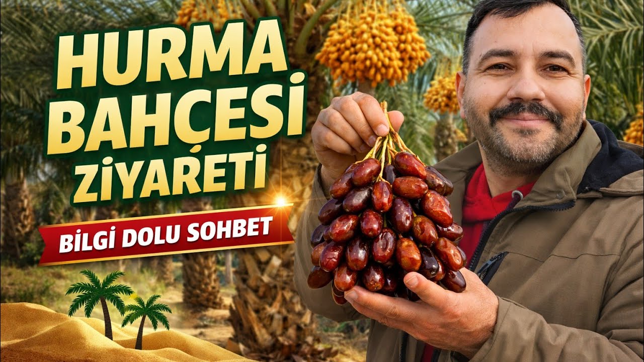 Hurma Bahçesi Ziyareti 🌴 Sahibi Anlattı, Hurma Aldık 🌴🌴