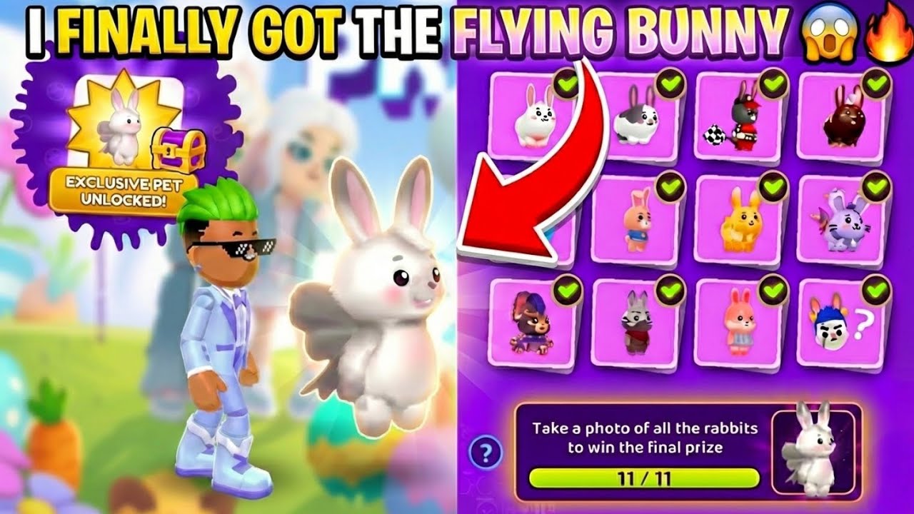  I FINALLY GOT THE FLYING BUNNY IN PK XD 🥳 |  PKXD ALL RABBIT LOCATION 